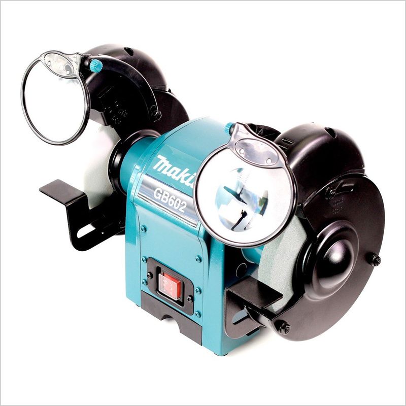 Makita – Touret à meuler 150 mm – GB602 – 250W – 2850 t/min – Pour affûtage outils et ébarbage – Pare-étincelles réglables - Image 9