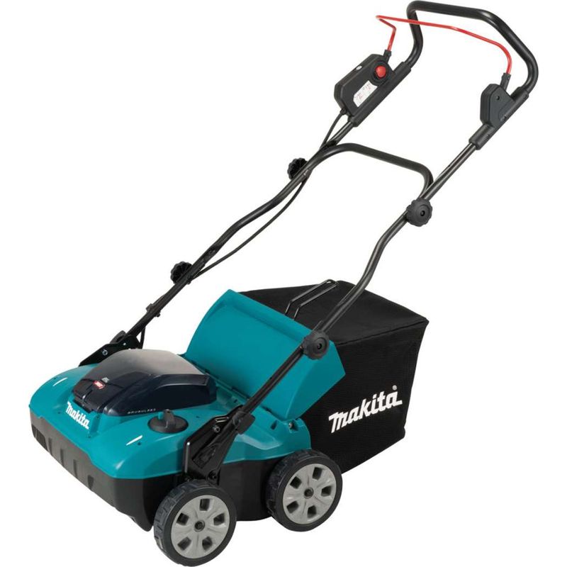 Makita – Aérateur électrique 18V sans fil – Moteur sans balais – Largeur de travail 32 cm – Profondeur réglable - Panier 30 L - Image 2