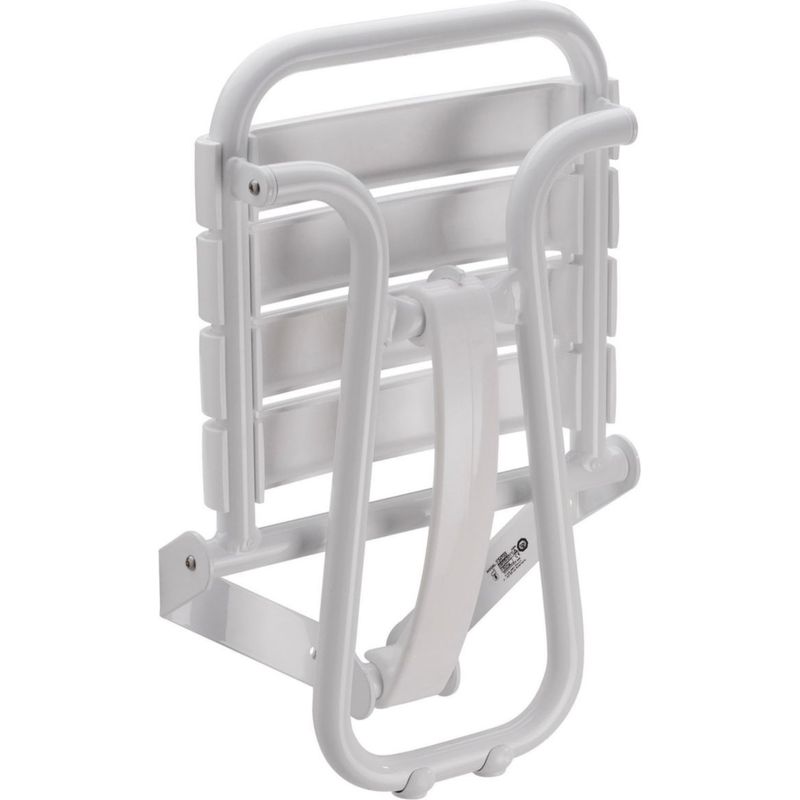 Pellet – Siège de douche blanc – Sécurité maximale avec béquille automatique – Peu encombrant en position relevée – Installation facile - Image 9