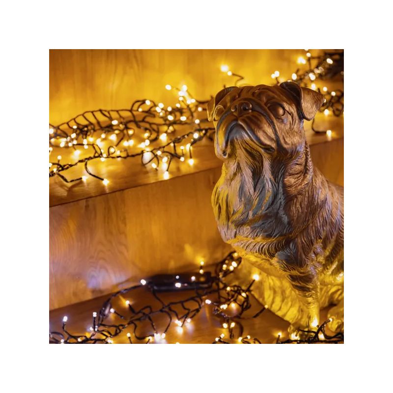 Guirlande lumineuse Twinkly Cluster 400 LED AWW, fil noir, prise F (type UE), 6 m - Image 10