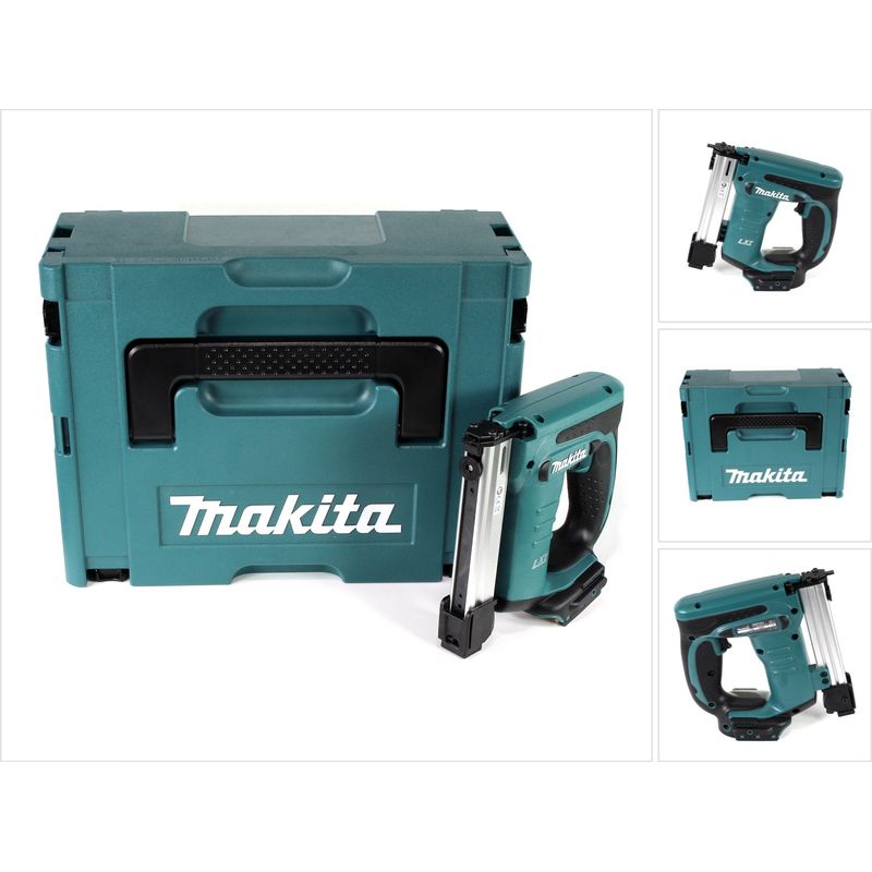 Makita – Agrafeuse électroportative sans fil 18V – Longueur agrafes 10-22mm – Enfoncement réglable – Pour bois dur et teck