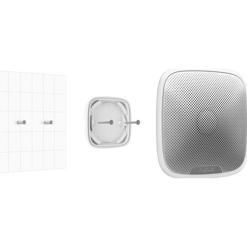 Ajax – Sirène d'alarme extérieure sans fil 868 MHz – Alimentation 12V DC – Indice de protection IP54 – Volume réglable – Installation rapide - Image 5