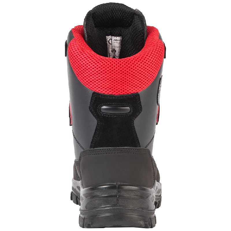 Brodequins de protection anti-coupures YUKON OREGON, Classe 1 (20 m/s), noir/rouge, pointure 48 - Image 4