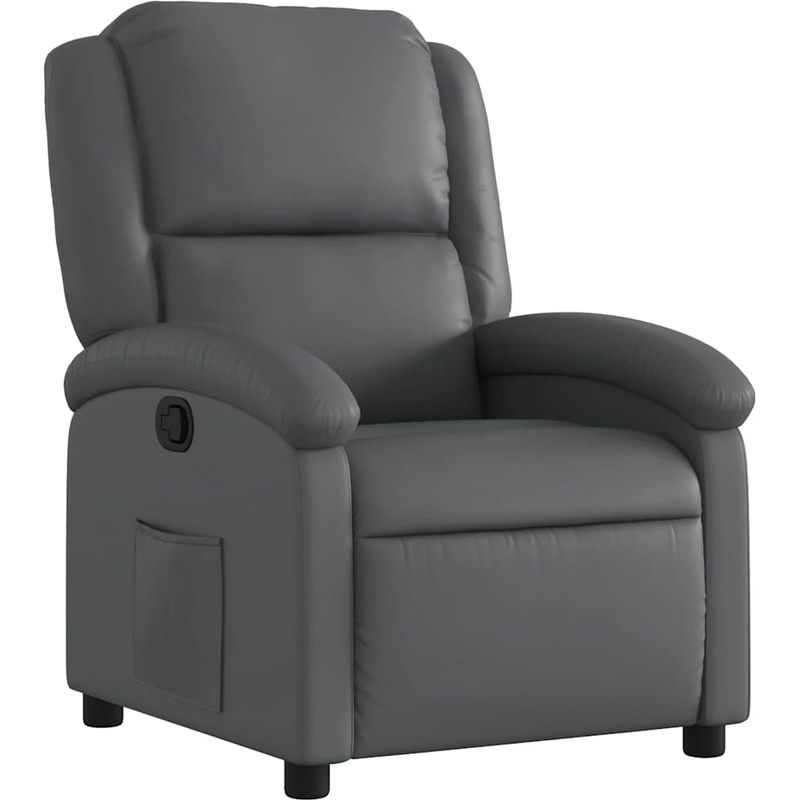 vidaXL Fauteuil inclinable Gris Similicuir - Image 2