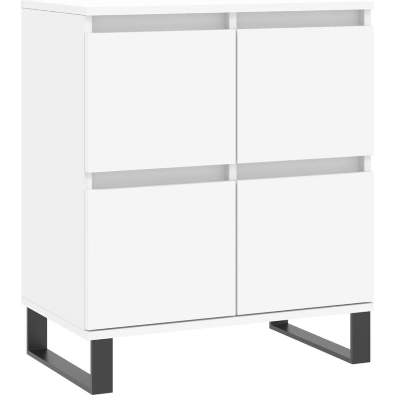 vidaXL Buffet Blanc 60x35x70 cm Bois d'ingénierie Pot - Image 2