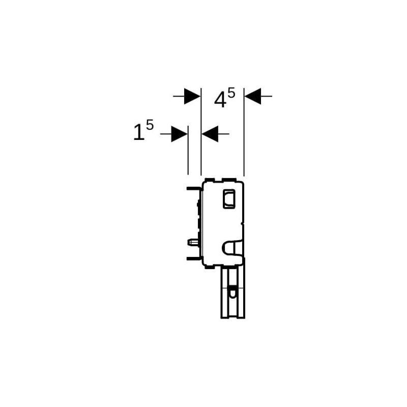 Geberit 461430001 Ensemble GIS WT pour robinet autoportant - Image 2
