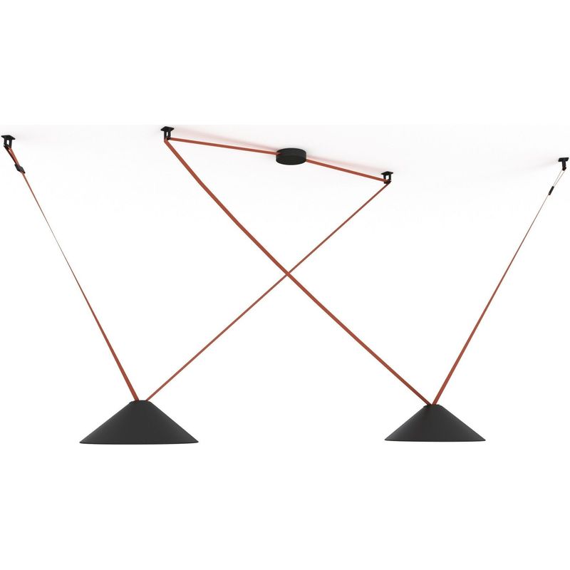 Lampe conique configurable "Axia 2" - 2 lampes plates 12W +