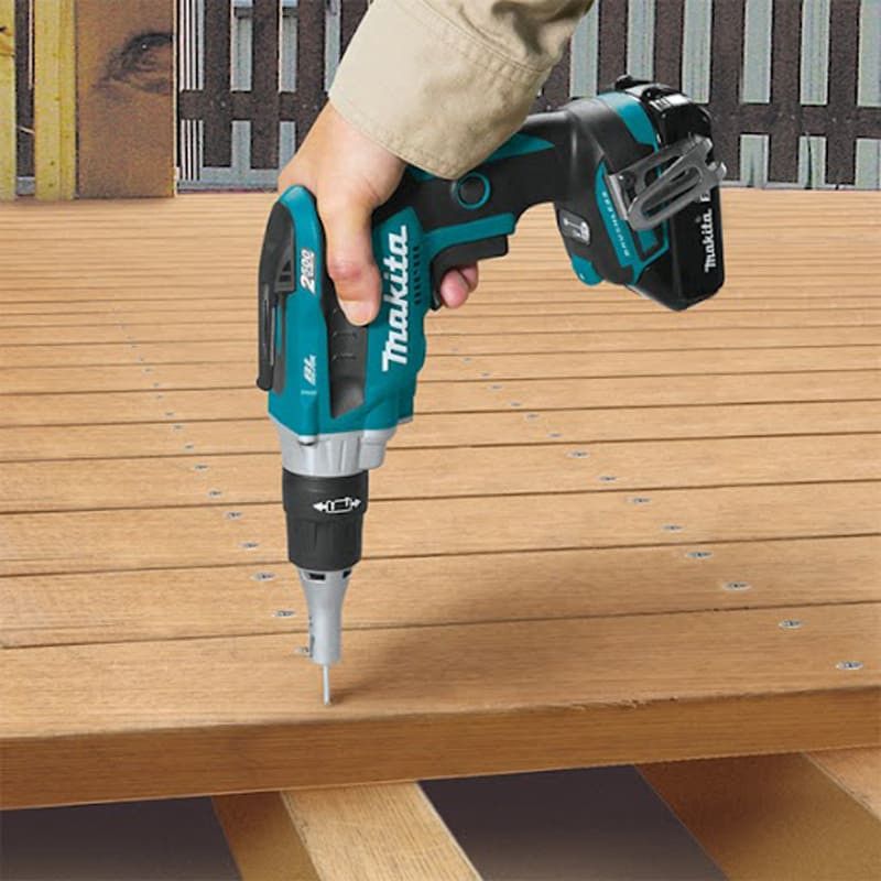 Makita – Visseuse à plaque de plâtre sans fil 18V – Moteur sans balais – Vissage rapide en série – Butée de profondeur réglable - Image 2