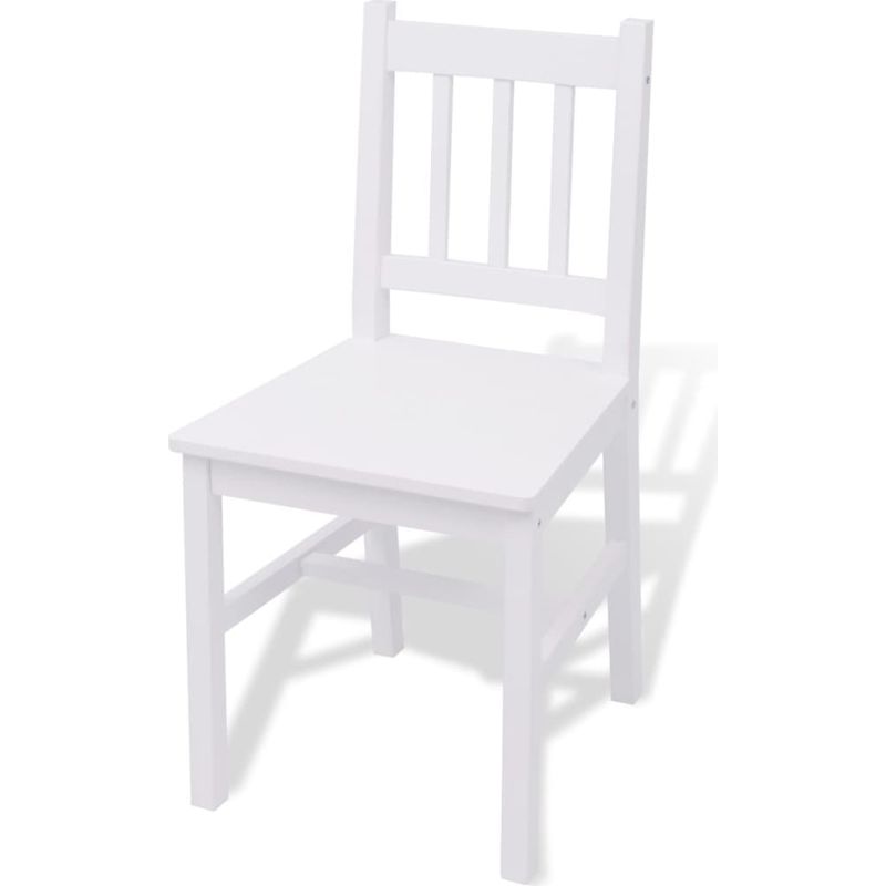Ensemble de salle à manger 5 pièces Pinède Blanc vidaXL - Image 5