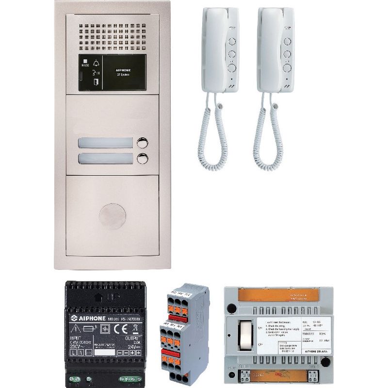 Aiphone – Pack audio 4 logements avec 4 postes GT1D programmés – Alimentation PS2420DM – Prédisposition VIGIK – GTBA4E - Image 5
