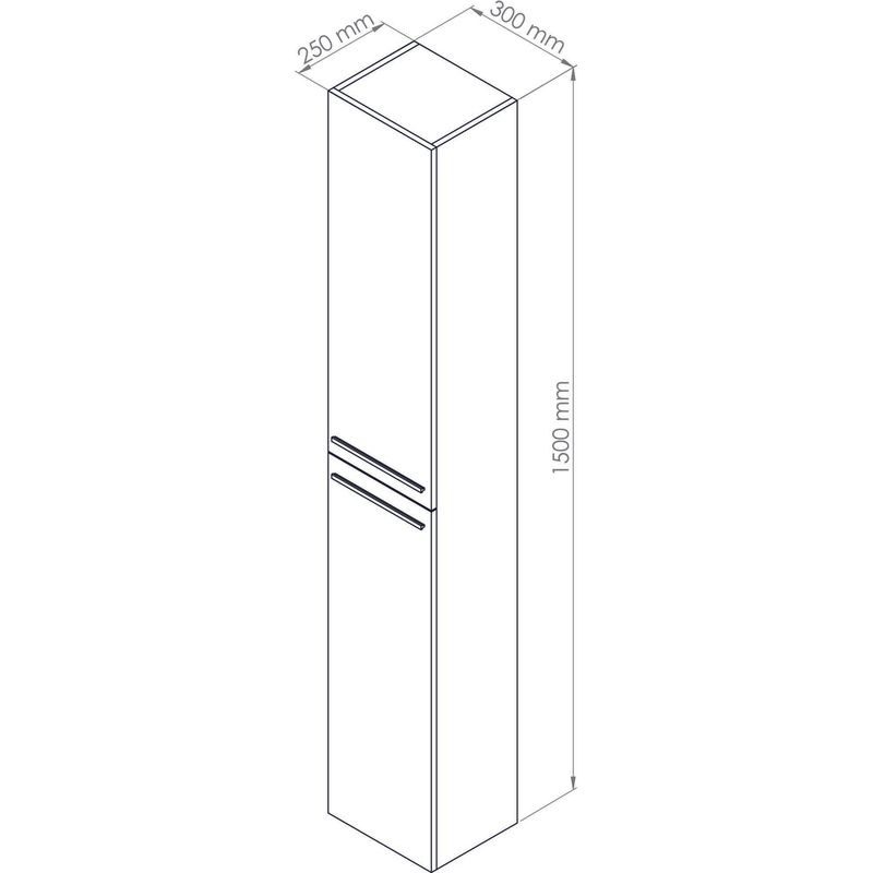 ONDEE ZEN - Colonne de rangement à suspendre ARUBA - 30cm - Blanc - Laqué - Livré en kit - Image 6