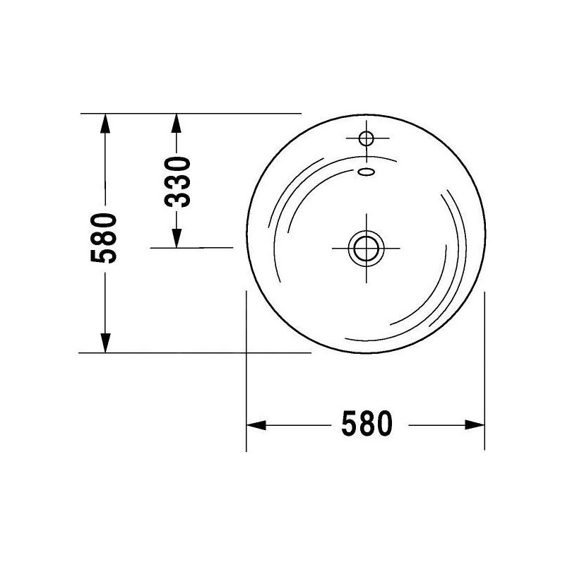 Duravit Meuble lavabo Starck 1 58cm, pour sous-construction de - Image 2