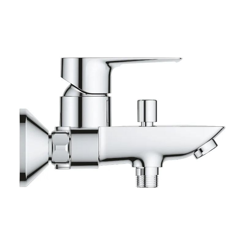 Mitigeur baignoire EH-Wannenbatterie BauLoop 236021 pour montage mural, sécurité intégrée, chromé - Image 2