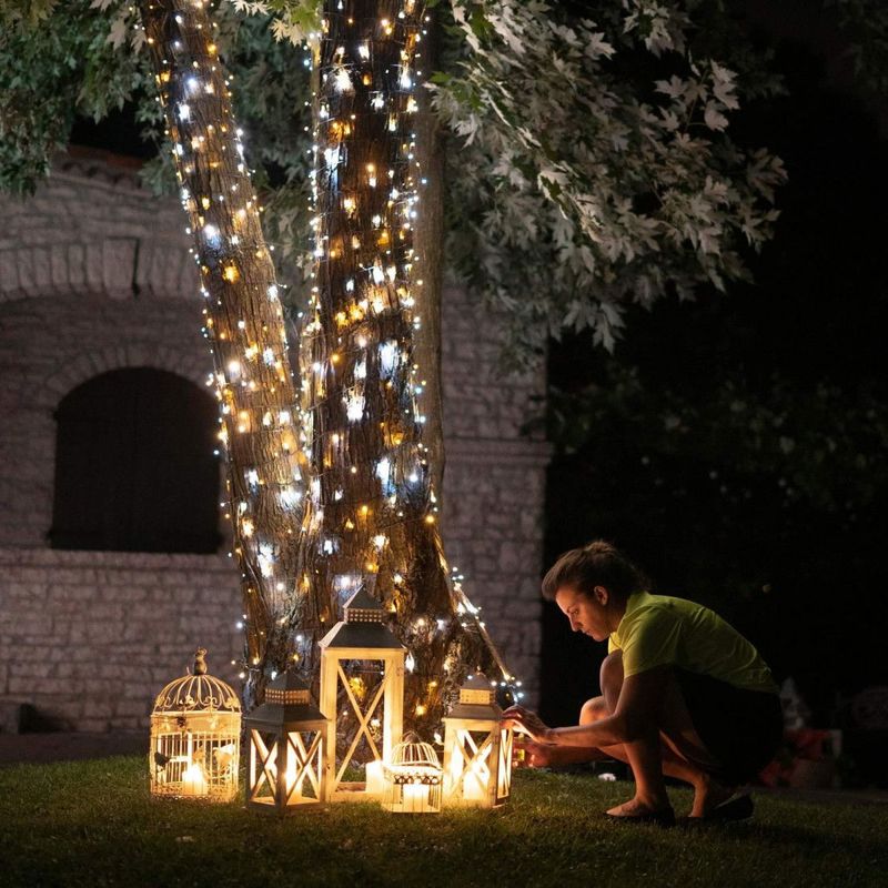 Guirlande lumineuse Twinkly Cluster 400 LED AWW, fil noir, prise F (type UE), 6 m - Image 3