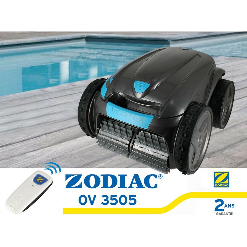 Zodiac – Robot de piscine électrique 2WD OV 3505 – Nettoyage fond, parois, ligne d'eau – Pour piscines enterrées et hors-sol jusqu'à 12m - Image 8