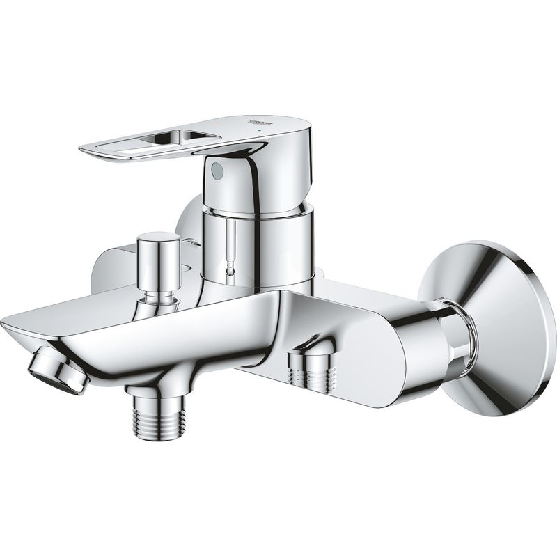 Mitigeur baignoire EH-Wannenbatterie BauLoop 236021 pour montage mural, sécurité intégrée, chromé - Image 10