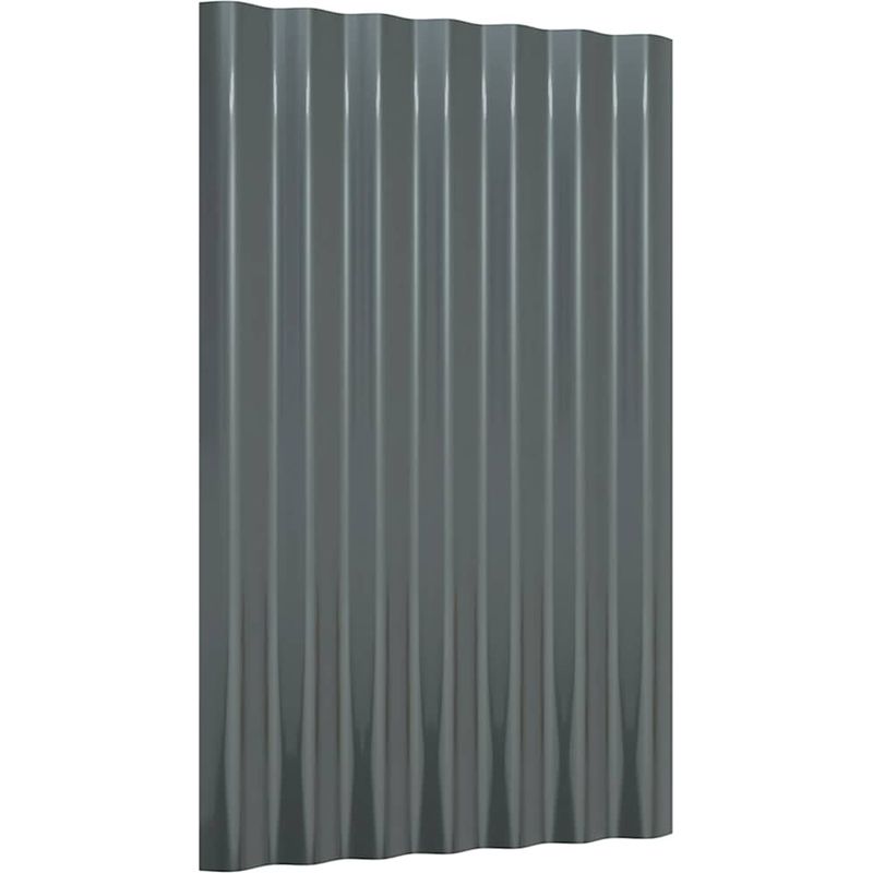 Vidaxl – Panneaux de toit 36 pcs en acier galvanisé – Dimensions 60x36 cm – Résistants aux intempéries – Installation facile pour abris et han Panneau - Image 3