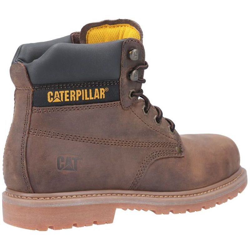 Caterpillar – Bottes de sécurité S3 HRO SRA – Tige cuir nubuck résistant à l'eau – Embout acier – Semelle antiperforation – Pointure 43 - Image 3