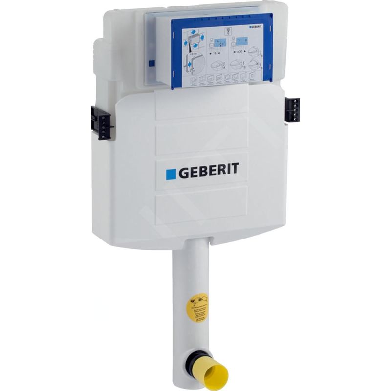 Geberit – Réservoir de chasse d'eau à encastrer 12cm – Coude emboîté – Pression dynamique 0.1-10 bar – Alimentation arrière ou par le haut - Image 7