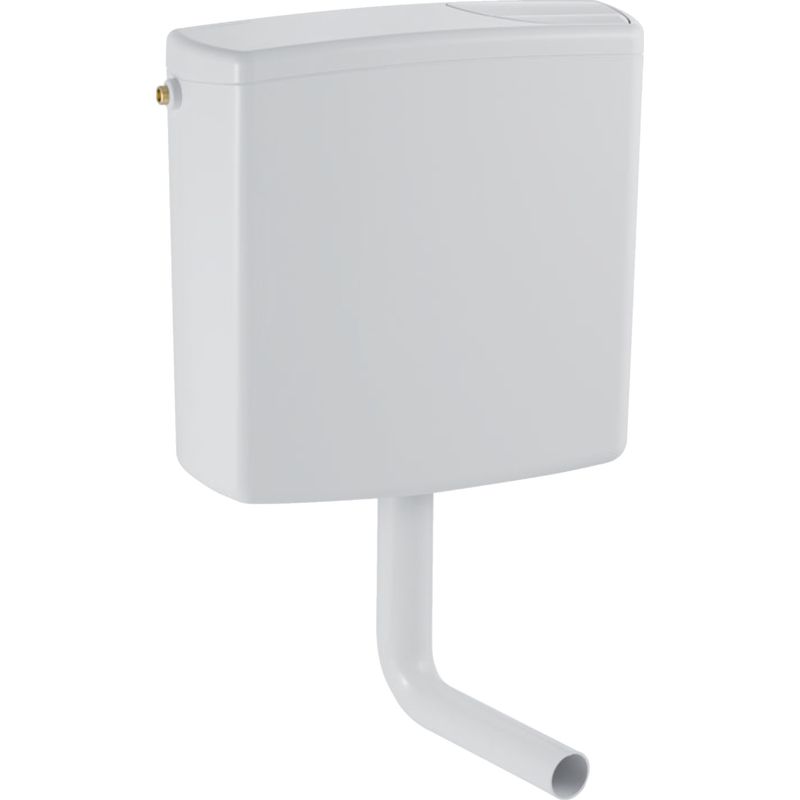 Geberit – Réservoir de chasse d'eau indépendant semi bas double touche blanc – Isolation intérieure anti-condensation – Économie d'eau 6-9L - Image 2