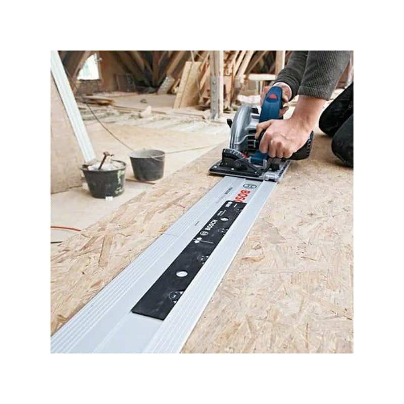 Bosch Professional – Rail de guidage 1,6m pour scie circulaire – Aluminium pour coupes précises – Antidérapant et pare-éclats – Compatible avec - Image 2