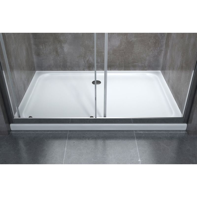 Giorgy – Porte de douche coulissante 6 mm – Verre trempé anti-calcaire – Largeur réglable 110-115 cm – Hauteur 190 cm – Profilé chromé - Image 3