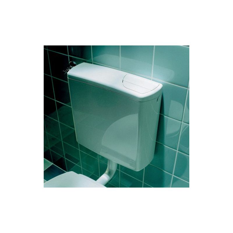Geberit – Réservoir de chasse d'eau indépendant semi bas double touche blanc – Isolation intérieure anti-condensation – Économie d'eau 6-9L - Image 6