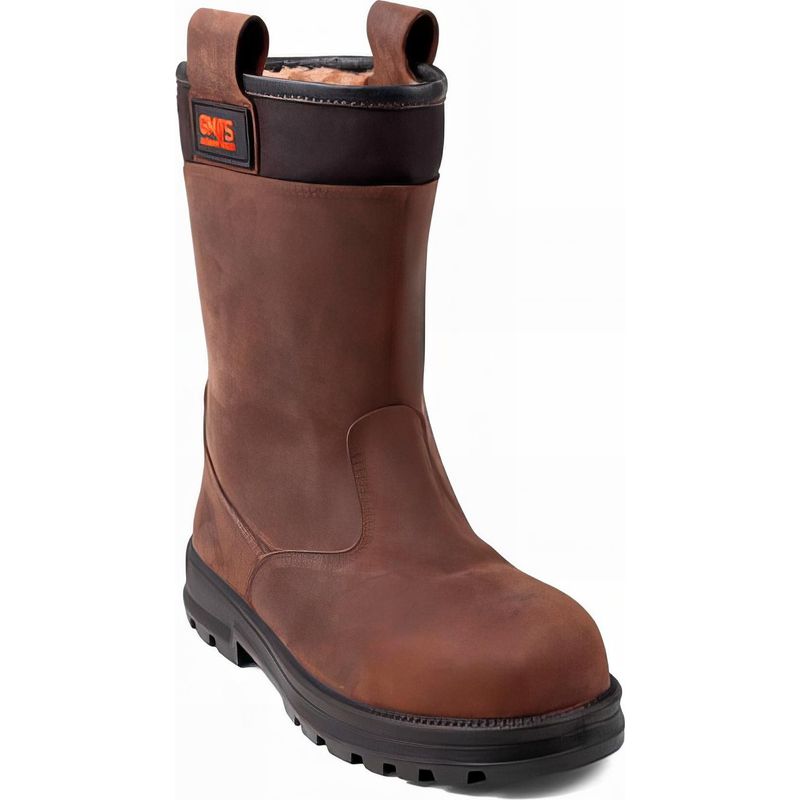 Gaston Mille – Bottes de sécurité cuir pleine fleur S3 CI – Semelle antiperforation acier 1100N – Adhérence SRC – Pour chantiers humides et terrains - Image 4