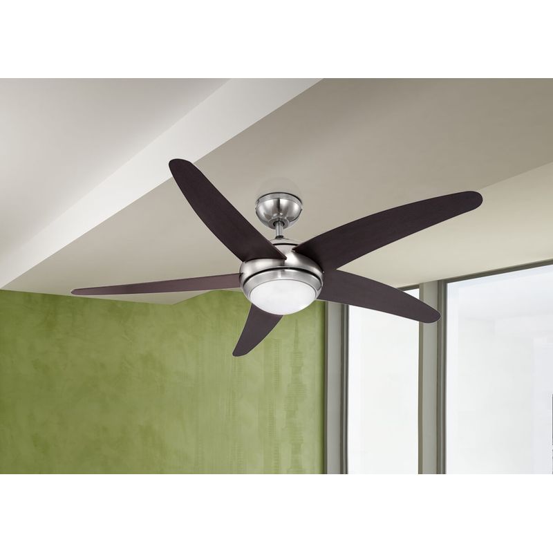 Globo – Ventilateur de plafond avec éclairage et télécommande – 3 vitesses réglables – Moteur silencieux – Pour pièces jusqu'à 30 m2 – 132 cm - Image 2
