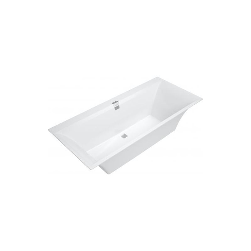 Villeroy & Boch – Baignoire rectangulaire Quaryl 180x80 cm – Résistante aux chocs et rayures – Garniture de vidage prolongée – UBQ180SQE2DV01 Adapter - Image 2