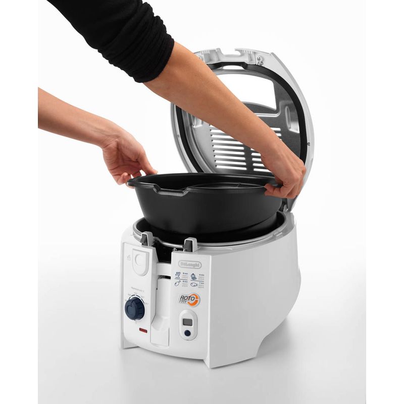 Friteuse Indépendante Simple De Longhi RotoFry 1800 W Blanc - Image 4