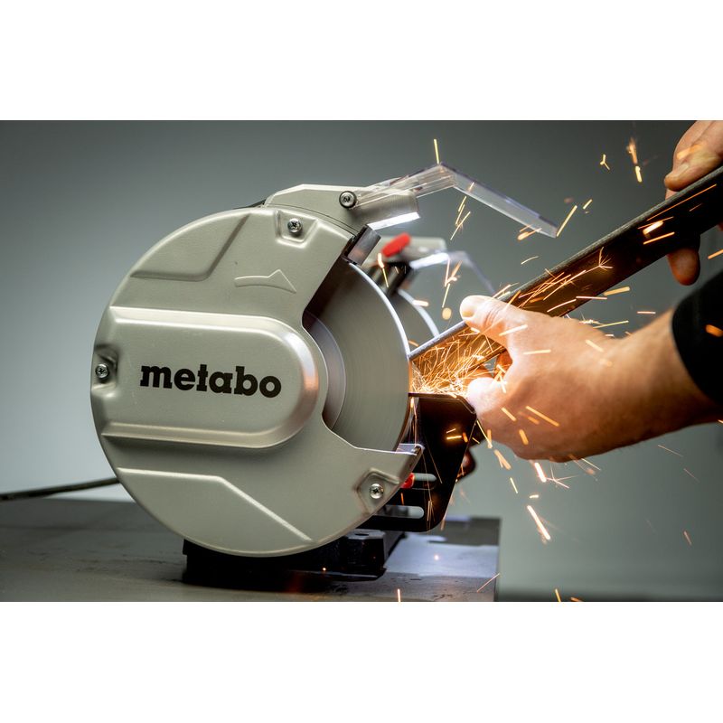 Metabo – Touret à meuler 750 W – Ø 200 mm – Moteur à induction – Vitesse 2980 tr/min – Pour affûtage et ébavurage des métaux - Image 3
