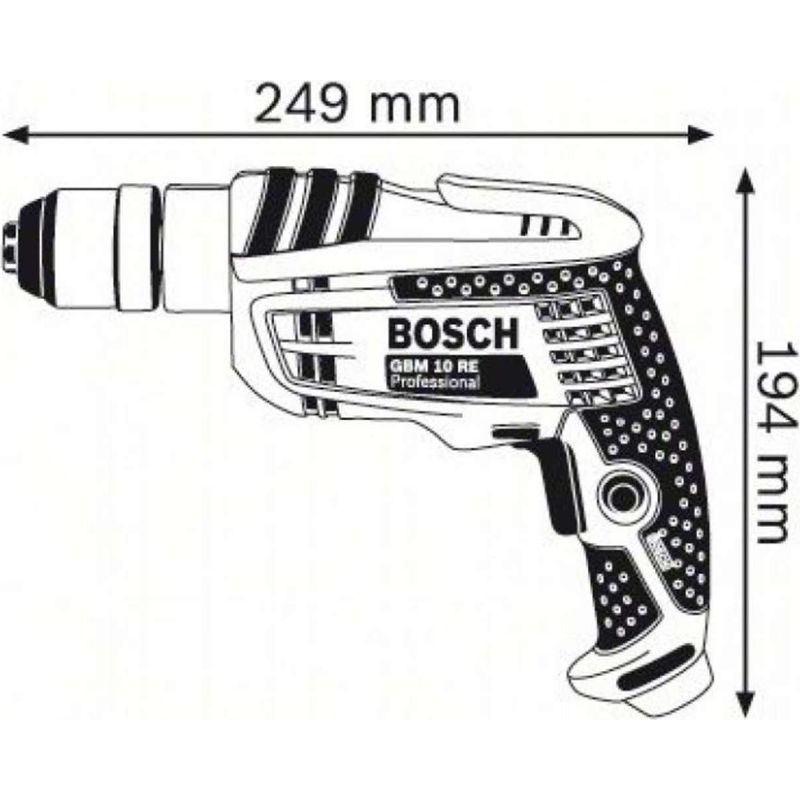 Bosch Professional – Perceuse-visseuse électrique 600W – Mandrin 1-10 mm – Couple 20Nm pour perçage acier et bois – Léger et ergonomique pour zones - Image 4