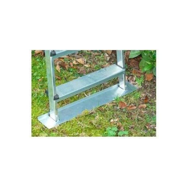 Escalux – Escabeau aluminium 7 marches – Hauteur de travail 3,42 m – Charge max 150 kg – Bases stabilisatrices amovibles pour sol meuble - Image 5