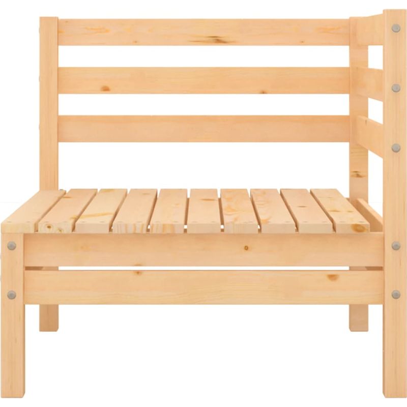 Vidaxl – Canapé de jardin 4 places en bois massif de pin – Résistant aux intempéries – Design modulaire pour terrasse et jardin - Image 3