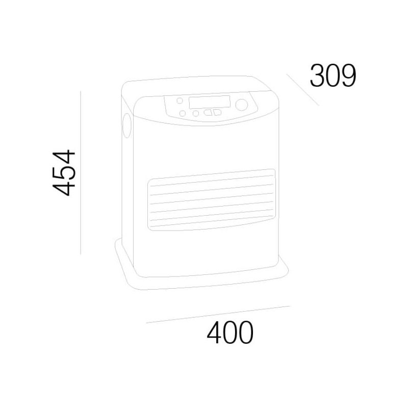 Poêle à paraffine à mèche 800/3000 W – Puissance réglable pour espaces variés – Évacuation des fumées optimisée – Classe énergétique A – Tecno Air - Image 4