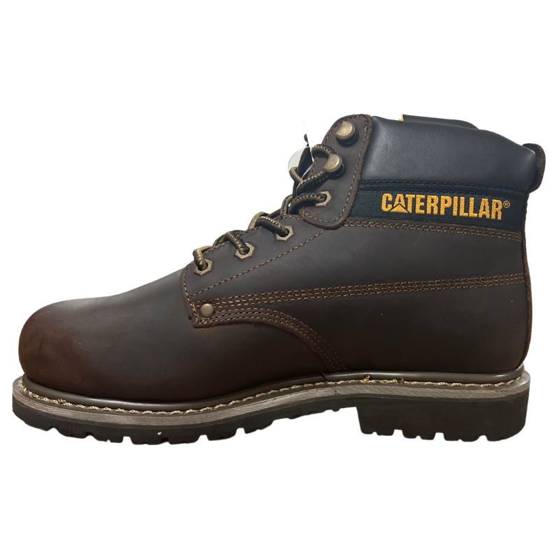 Caterpillar – Bottes de sécurité S3 HRO SRA – Tige cuir nubuck résistant à l'eau – Embout acier – Semelle antiperforation – Pointure 43 - Image 8