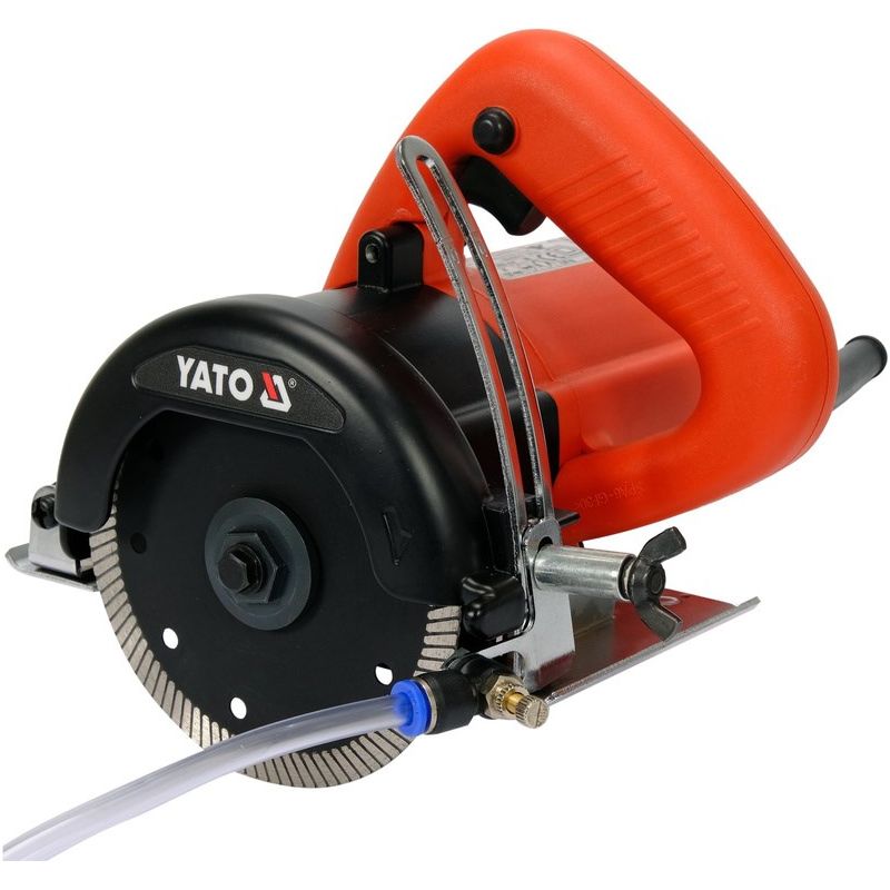 Yato – Scie à tronçonner professionnelle 1400W – Utilisation humide et sèche – Disque diamant Ø 125mm – Profondeur de coupe réglable 38mm – 12000 - Image 3