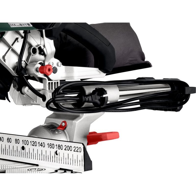 Metabo – Scie à onglets 1200W – Ø216mm – Fonction radiale pour coupes larges – Inclinaison de -2° à 47° – Précision Cut Line LED - Image 8