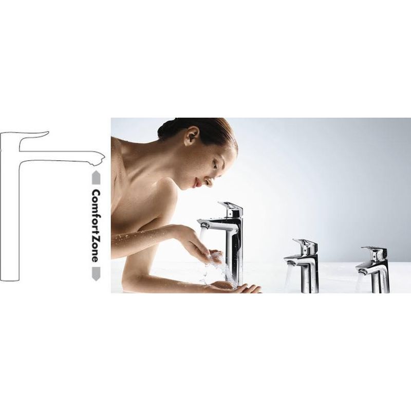 Hansgrohe – Mitigeur de lavabo CoolStart – Finition bronze brossé – Longueur du bec 112 mm – Débit 5 l/min – Cartouche céramique - Image 5