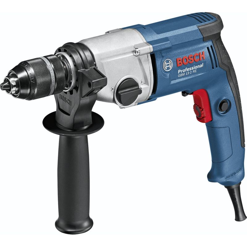 Bosch – Perceuse 750W à 2 vitesses – Mandrin à serrage rapide 13mm – Couple 39,5Nm pour perçage acier 13mm – Pour bois dur et béton armé - Image 2
