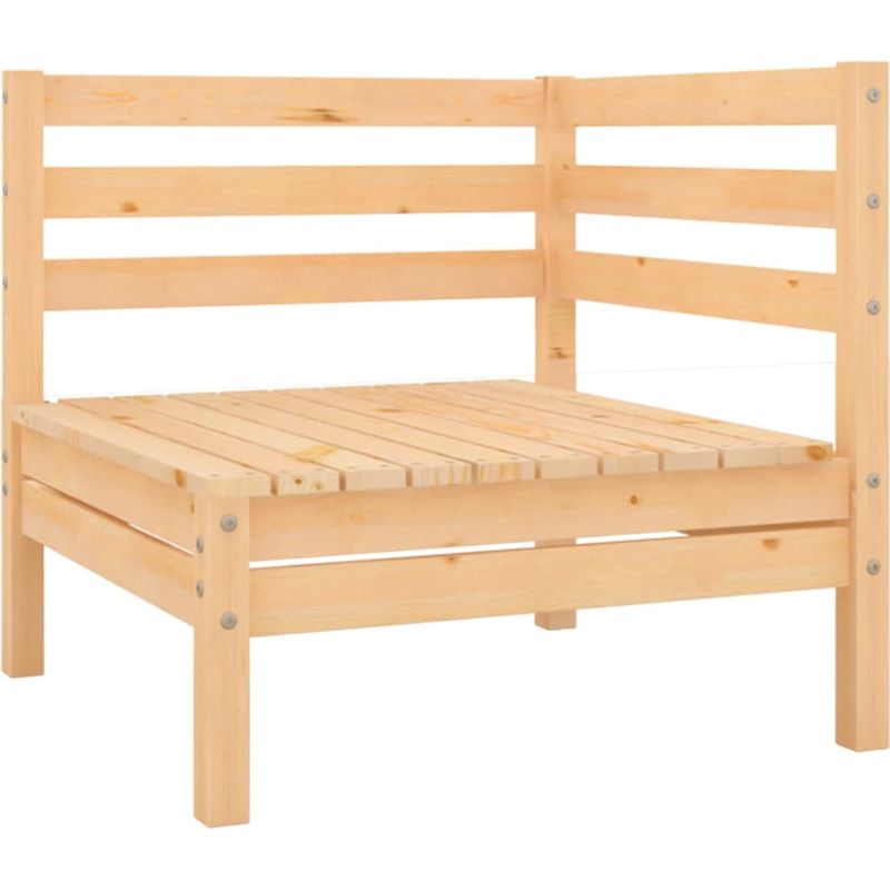 Vidaxl – Canapé de jardin 4 places en bois massif de pin – Résistant aux intempéries – Design modulaire pour terrasse et jardin - Image 2