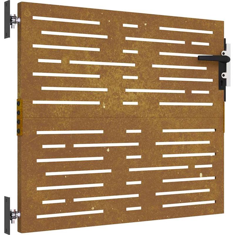 vidaXL Porte de Jardin 85 x 75 cm Acier peint par poudre Verrouillable - Image 2