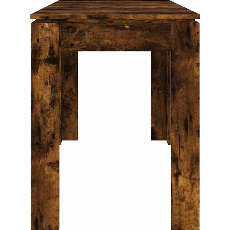 Vidaxl – Table à dîner chêne fumé 120x60x76 cm – Bois d'ingénierie – Surface lisse et résistante à l'humidité – Style minimaliste Vase - Image 5