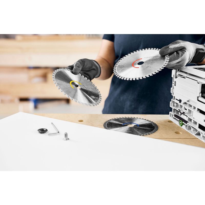 Festool – Lame de scie circulaire 160mm – Pour bois, aluminium et plastique – Coupe fine, 20 dents, 1,8mm d'épaisseur – Lot de 3 Adapter - Image 3
