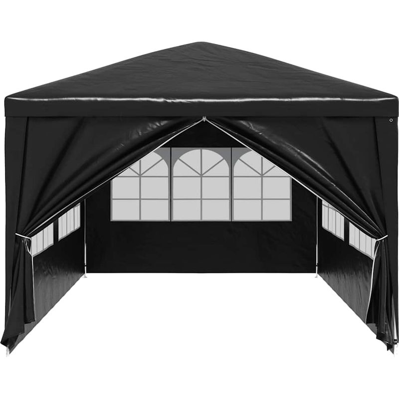 Vidaxl – Tente de réception 3x6 m – Structure en acier inoxydable – Résistante aux UV et à l'eau – Panneaux latéraux avec fenêtres décoratives - Image 3