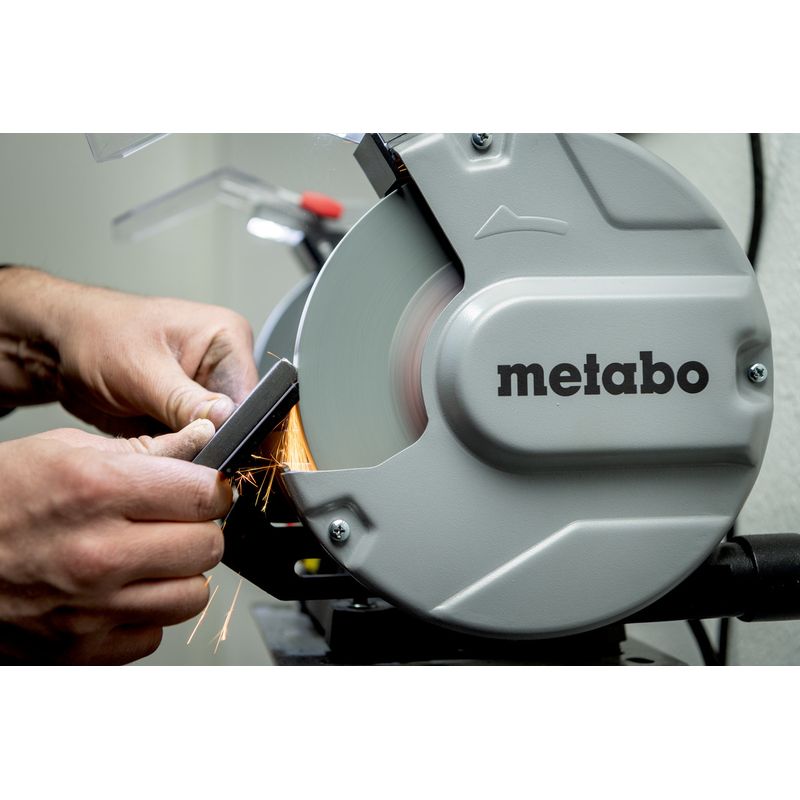 Metabo – Touret à meuler 750 W – Ø 200 mm – Moteur à induction – Vitesse 2980 tr/min – Pour affûtage et ébavurage des métaux - Image 4