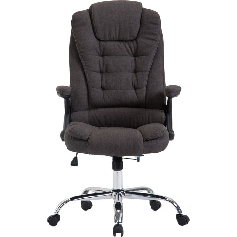 Chadin de bureau avec design unique rembourré en différentes couleurs tissu colore : gris foncé - Image 3
