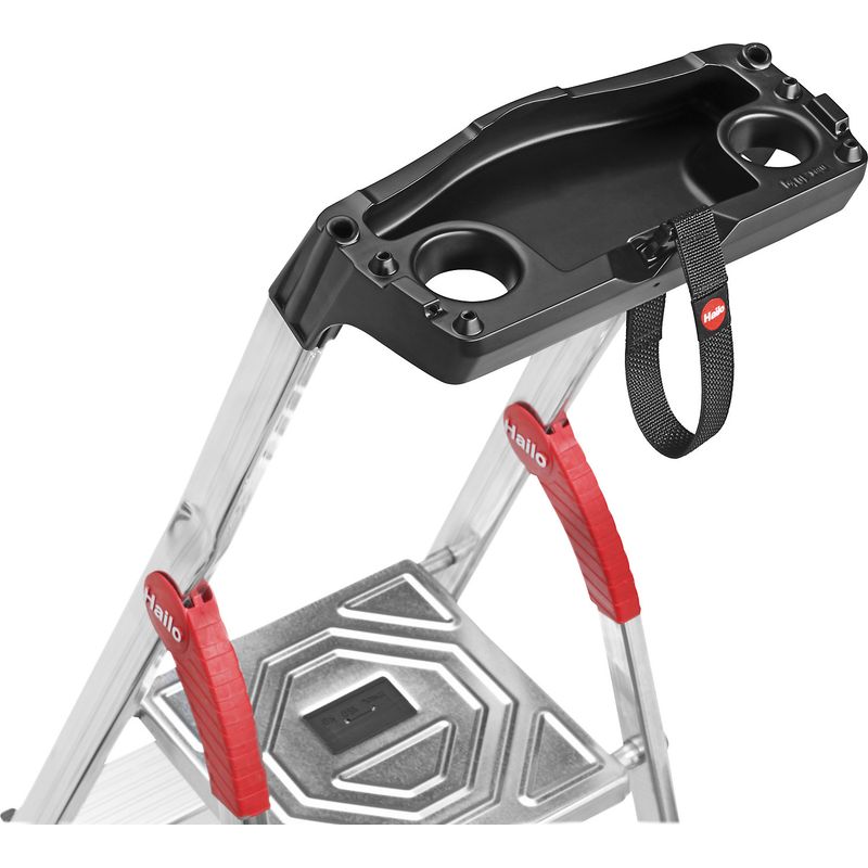 Hailo L80 ComfortLine Échelle aluminium 4 marches antidérapantes - Image 4