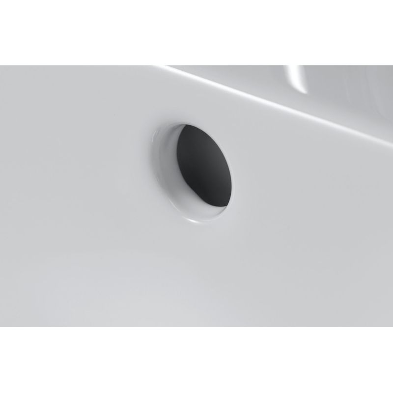 Lave-mains à suspendre Duravit D-Code – Dimensions 450x340x145 mm – Céramique sanitaire émaillée – Trou de robinetterie avec trop-plein - Image 6